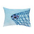 14" x 20" Blue and White Goal Rectangular Outdoor Throw Pillow - IMAGE 1