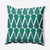 18" x 18" Green and White Watermelon Seeds Square Throw Pillow - IMAGE 1