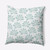 20" x 20" Green and Gray Ina Floral Throw Pillow - IMAGE 1