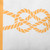 16" x 16" Yellow and White Nautical Knot Outdoor Throw Pillow - IMAGE 3