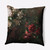 20" x 20" Green and Red Floral Fancy Throw Pillow - IMAGE 1