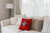 Nautical Compass Square Throw Pillow - Red - 26" x 26" - IMAGE 2