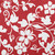18" x 18" Red and White Evelyn Floral Throw Pillow - IMAGE 3