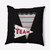 20" x 20" Black and White Go Team Square Throw Pillow - IMAGE 1