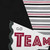 20" x 20" Black and White Go Team Square Throw Pillow - IMAGE 3