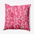 20" x 20" Pink and White Flower Bell Throw Pillow - IMAGE 1