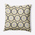 20" x 20" Yellow and White Nautical Geo Lines Outdoor Throw Pillow - IMAGE 1