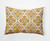 14" x 20" Yellow and White Ceylon Rectangular Outdoor Throw Pillow - IMAGE 1