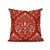 20" x 20" Orange and White Veranda Square Outdoor Throw Pillow - IMAGE 1