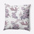 26" x 26" Purple and White Oriental Floral Throw Pillow - IMAGE 1
