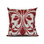 18" x 18" Red and White British Colonial Square Outdoor Throw Pillow - IMAGE 1