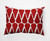 14" x 20" Red and White Watermelon Seeds Outdoor Throw Pillow - IMAGE 1