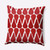 16" x 16" Red and White Watermelon Seeds Outdoor Throw Pillow - IMAGE 1