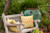 18" x 18" Yellow and White Watermelon Seeds Outdoor Throw Pillow - IMAGE 2