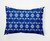 14" x 20" Blue and White Summer Picnic Outdoor Throw Pillow - IMAGE 1