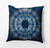 18" x 18" Blue and White Shibori Burst Outdoor Throw Pillow - IMAGE 1