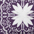 20" x 20" Purple and White Cuban Tile Outdoor Throw Pillow - IMAGE 3