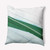 16" x 16" White and Green Boat Bow Outdoor Throw Pillow - IMAGE 1