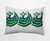 14" x 20" Green and White Cuban Dancers Rectangular Outdoor Throw Pillow - IMAGE 1