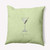 20" x 20" Green and White Square Martini Outdoor Throw Pillow - IMAGE 1