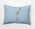 14" x 20" Blue and White Martini Outdoor Throw Pillow - IMAGE 1