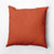 18" x 18" Orange Solid Square Throw Pillow - IMAGE 1