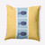 26" x 26" Yellow and White Fish Chips Throw Pillow - IMAGE 1