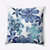 18" x 18" Blue and White Ani Flower Outdoor Throw Pillow - IMAGE 1