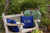 Life Outdoor Throw Pillow - 16" - Cobalt Blue and White - IMAGE 2