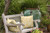 18" x 18" Yellow and White Evelyn Flower Outdoor Throw Pillow - IMAGE 2