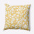 20" x 20" Yellow and White Evelyn Flower Outdoor Throw Pillow - IMAGE 1