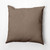 Solid Throw Pillow - 20" - Taupe Brown - IMAGE 1