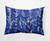 14" x 20" Blue and White Flower Bell Outdoor Throw Pillow - IMAGE 1