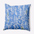 16" x 16" Blue and White Flower Bell Square Outdoor Throw Pillow - IMAGE 1