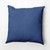 16" x 16" Nautical Blue Solid Square Throw Pillow - IMAGE 1