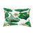 14" x 20" Green and White Lotokoi Rectangular Outdoor Throw Pillow - IMAGE 1