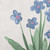 14" x 20" White and Blue Floral Rectangular Outdoor Throw Pillow - IMAGE 2