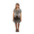 Gray Pirate Skeleton Girl's Children's Halloween Costume - Medium - IMAGE 2