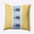 16" x 16" Yellow and Blue Fish Chips Outdoor Throw Pillow - IMAGE 1