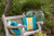 18" x 18" Blue and Yellow Puzzle Fish Outdoor Throw Pillow - IMAGE 2
