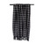 60" Black and White Rectangular Checkered Plaid Cotton Throw - IMAGE 2
