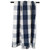 60" Blue and White Rectangular Checkered Cotton Throw - IMAGE 2