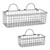 Set of 2 Black Wire Wall Basket Storage, 17.5" - IMAGE 1