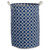 20" Blue Round Cylindrical Laundry Hamper - IMAGE 1