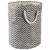 20" Black and White Round Paper Storage Bin - IMAGE 1