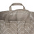 Set of 2 Beige and White Storage and Laundry Bin 8"