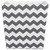 11" Gray Trapezoid Polyester Storage Bin with Chevron Design - IMAGE 2