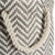 17" Gray and Beige Chevron Patterned Storage and Laundry Bin - IMAGE 2