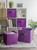 Set of 4 Purple Cube Storage Bin 11" - IMAGE 3