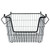 13" Black Stackable Small Rectangular Metal Basket - IMAGE 1